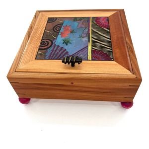 Joyce McAdams & David Robinson precious wood box for home decor
